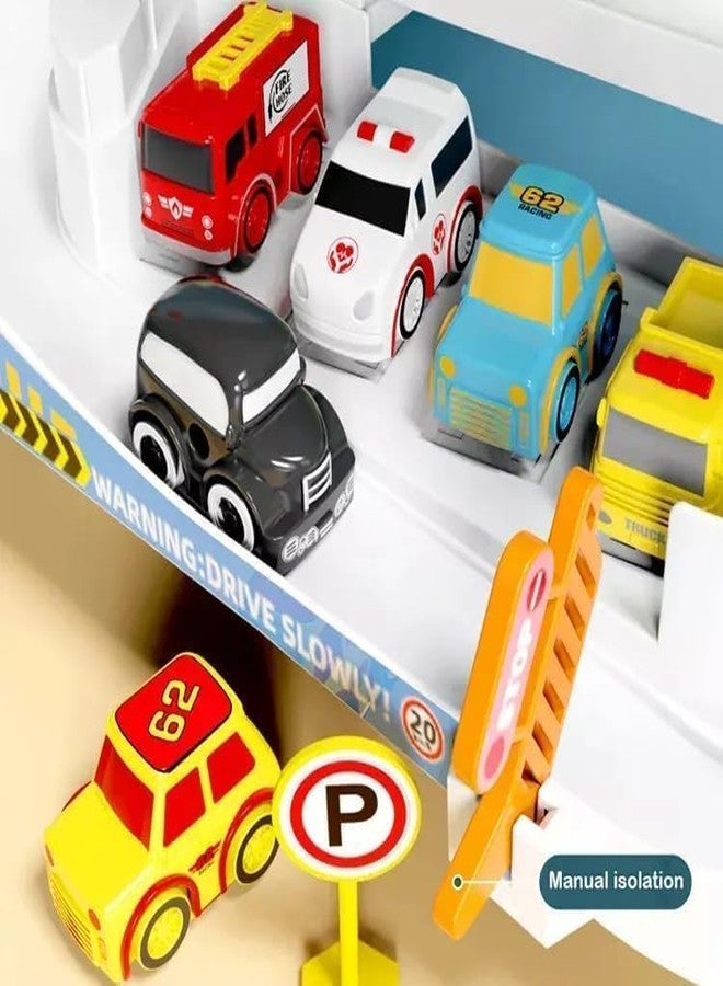 GEMCZA Ferris Wheel & ElevatorCar Adventure- 4 Level Parking with Light -Music & 14 Mini Cars & Vans-Garage Parking Lot Play Set for Kids- Boys & Girls(Ramokdu Toys) - Image 3